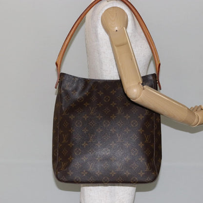 Louis Vuitton Looping Handbag Monogram Canvas, BROWN, CANVAS, Handbag