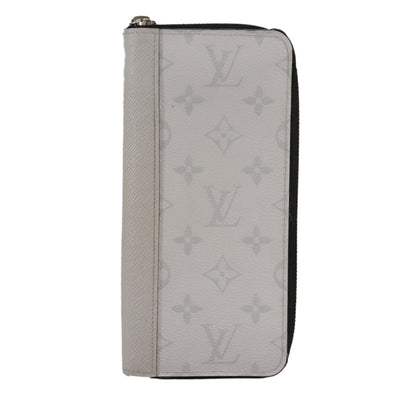 Louis Vuitton Zippy wallet vertical Taiga leather, WHITE, LEATHER, Wallets