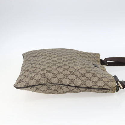 Gucci Zip Top Messenger Bag GG Coated Canvas, BEIGE, CANVAS, Shoulder bag