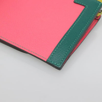 Hermes Camail Wallet Epsom, PINK, LEATHER, Wallets