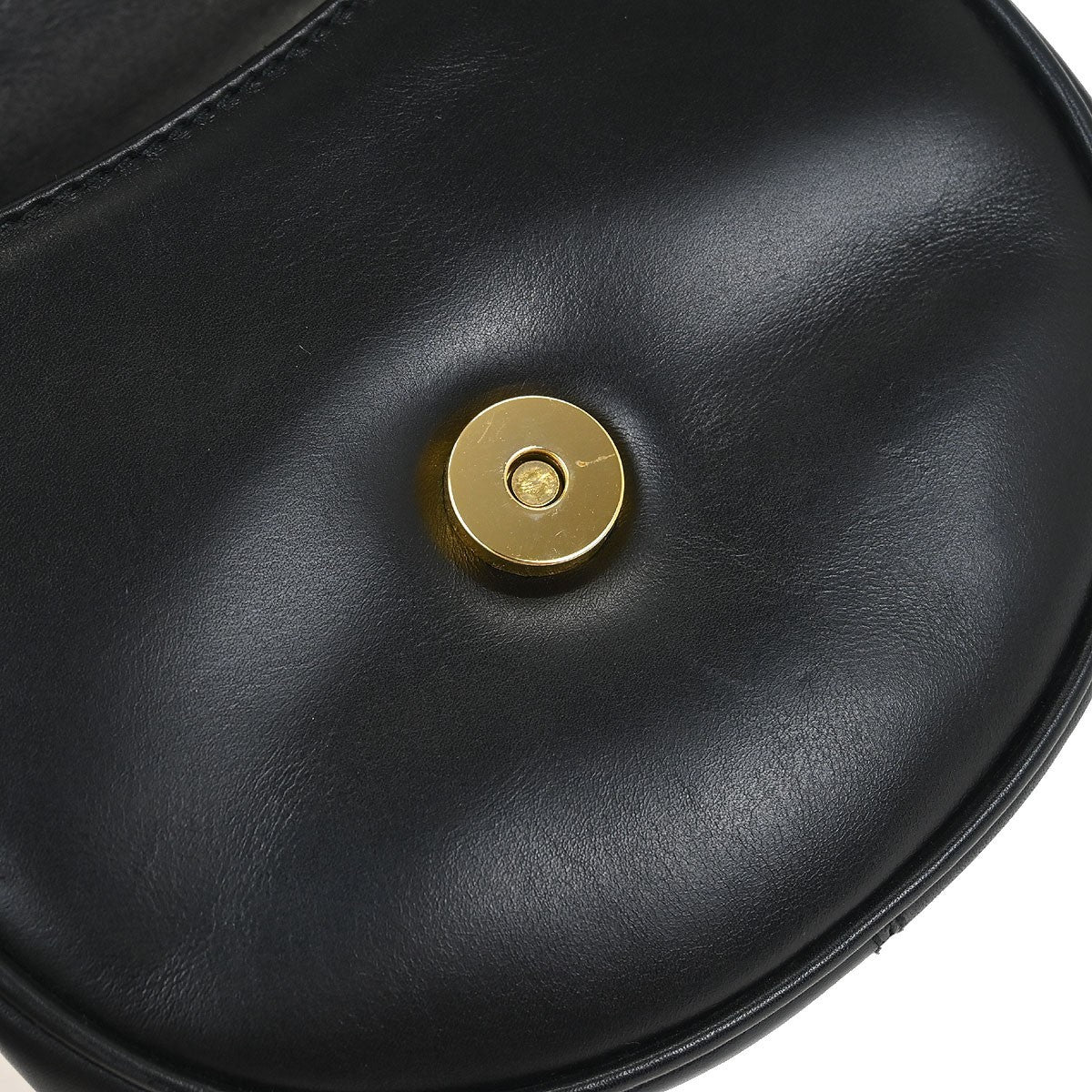 Salvatore Ferragamo Gancini Shoulder Bag Leather, BLACK, LEATHER, Shoulder bag