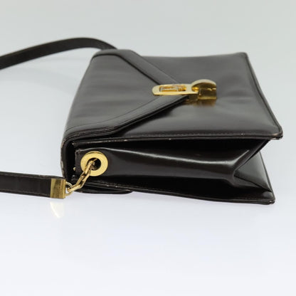 Christian Dior Vintage Shoulder Bag Leather, BROWN, LEATHER, Shoulder bag