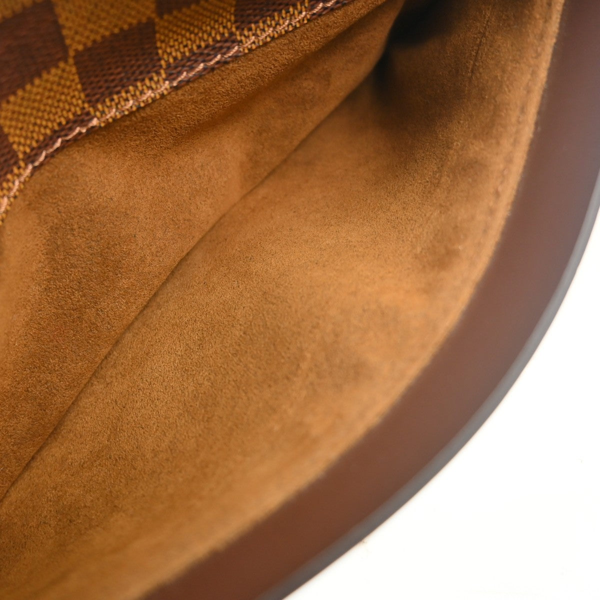 Louis Vuitton Pochette Saint Louis Damier, Brown, Canvas, Clutch