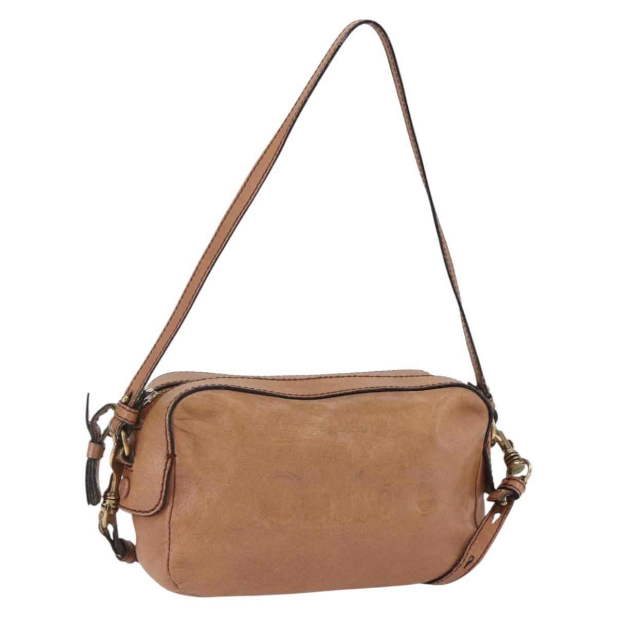 Chloe Vintage Shoulder Bag Leather, BROWN, LEATHER, Shoulder bag