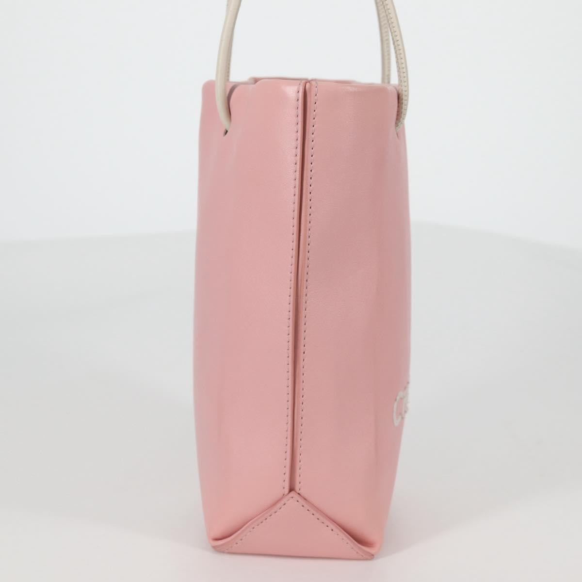 Chanel Essential Shopping Tote Leather, PINK, LEATHER, Tote bag