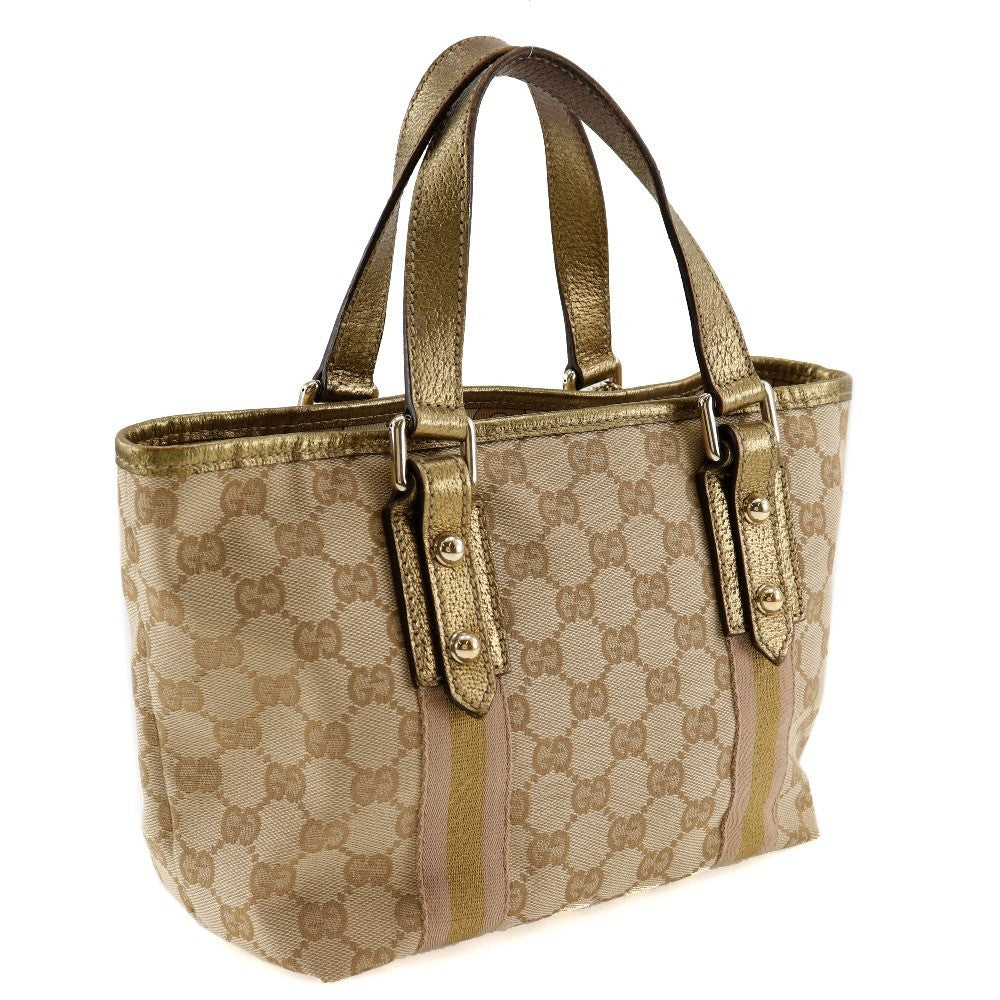 Gucci Belted Tote GG Coated Canvas, BROWN, CANVAS, Handbag