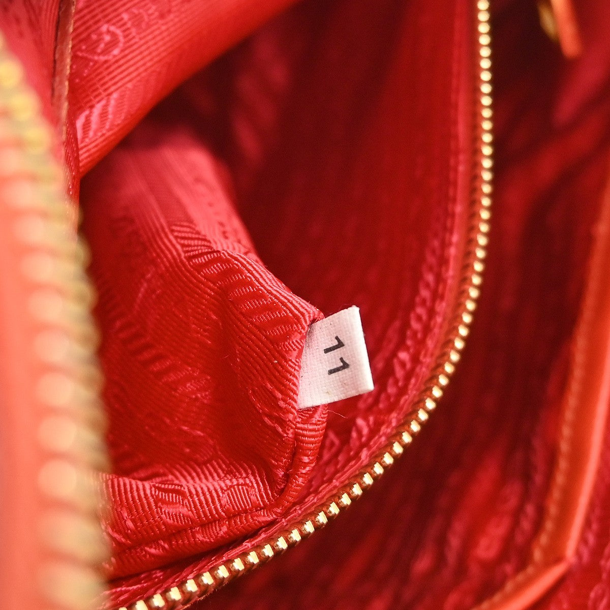Prada Lux Zip Hobo Saffiano Leather, RED, LEATHER, Shoulder bag
