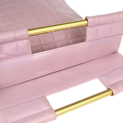 Chanel Chanel Coco Mark Leather Tote bag leather, Pink, Leather, Handbag
