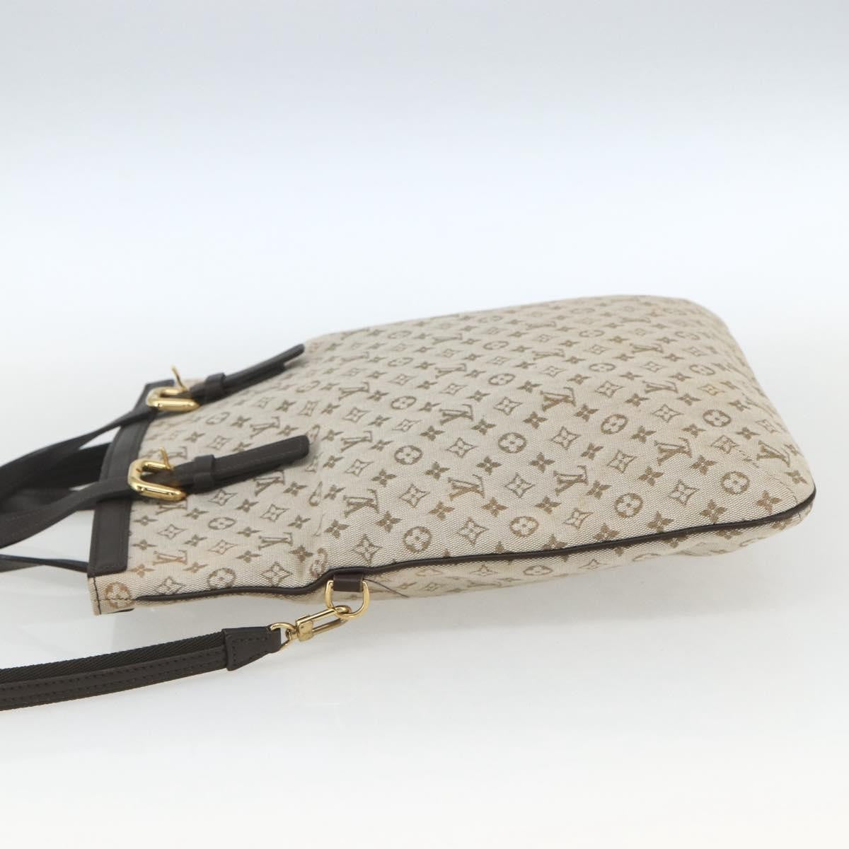 Louis Vuitton Francoise handbag Mini lin, KHAKI, CANVAS, Tote bag