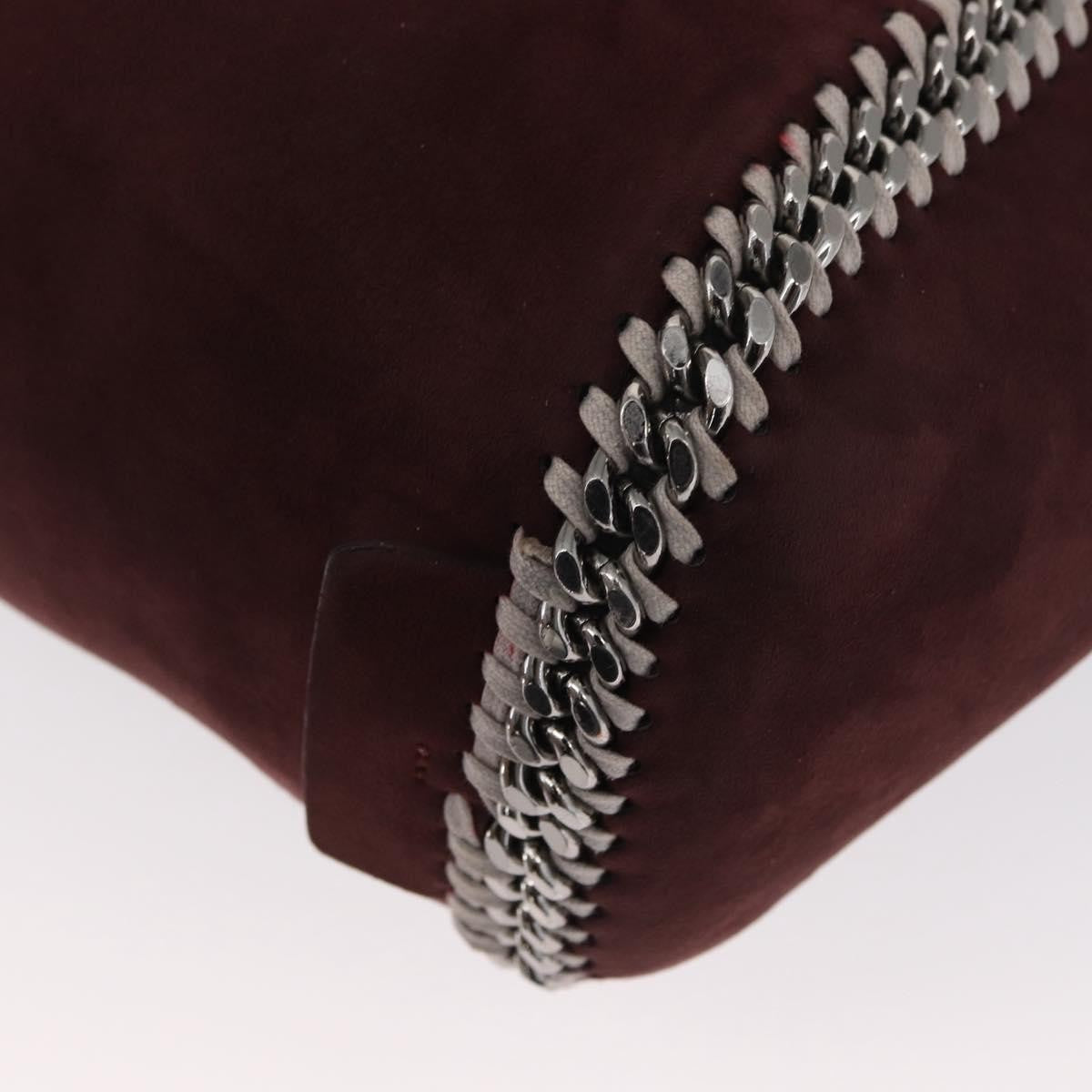 Stella McCartney Falabella Reversible Tote Shaggy Deer, BURGUNDY, POLYESTER, Tote bag