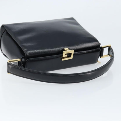 Gucci Vintage Convertible Box Crossbody Bag Leather, BLACK, LEATHER, Handbag