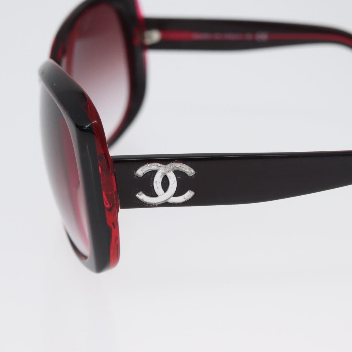 Chanel Logo CC Sunglasses Plastic, Red, Plastic, Sunglasses