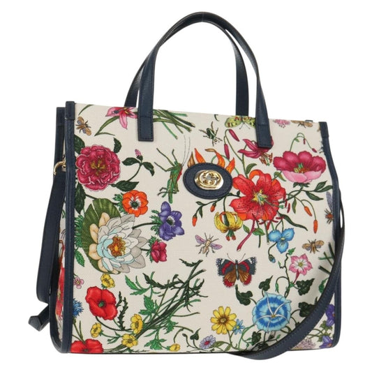 Gucci Flora Canvas, Multicolour, Canvas, Tote Bag