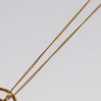 Christian Dior D logo Pendant Necklace Metal, GOLD, METAL, Necklace