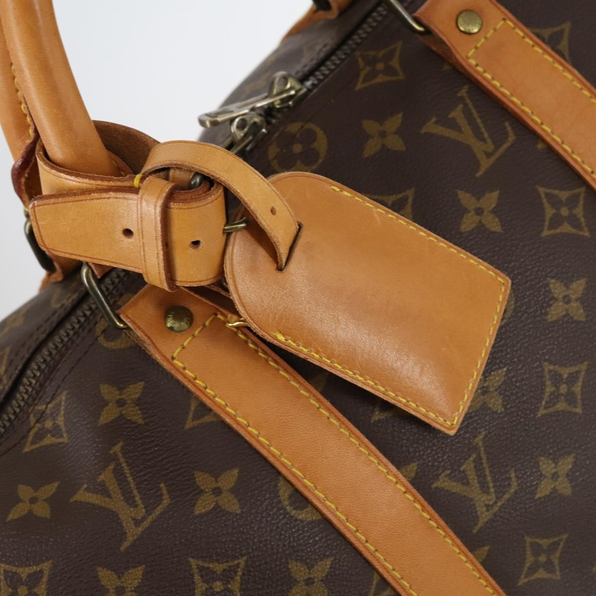 Louis Vuitton Keepall Bag Monogram Canvas, BROWN, CANVAS, Travel bag