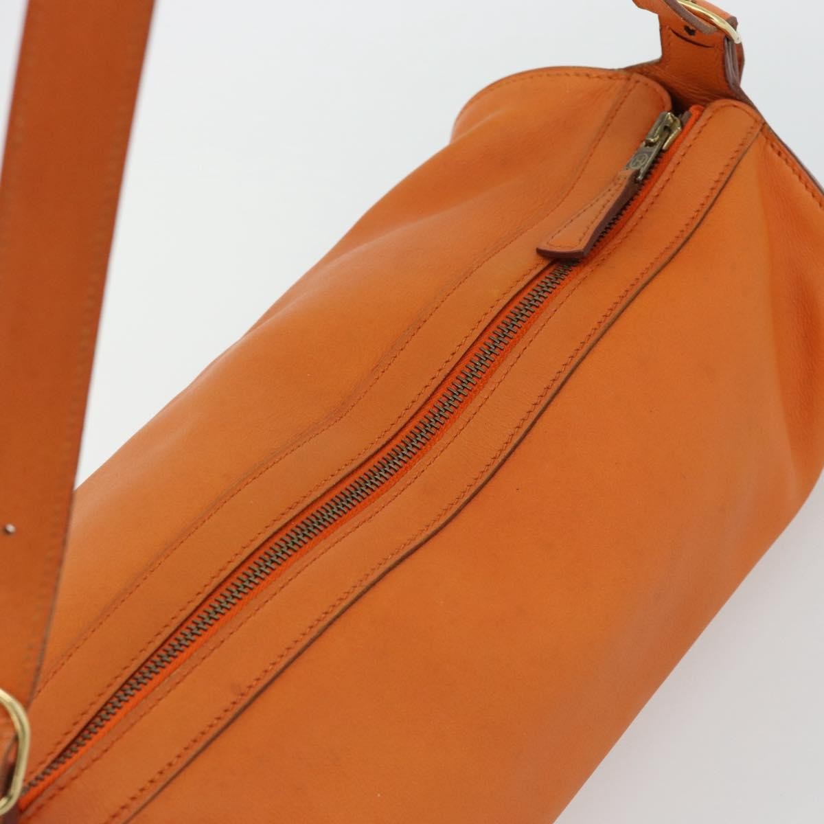 Hermes Sac Doremi Bag Leather, Orange, Leather, Shoulder Bag