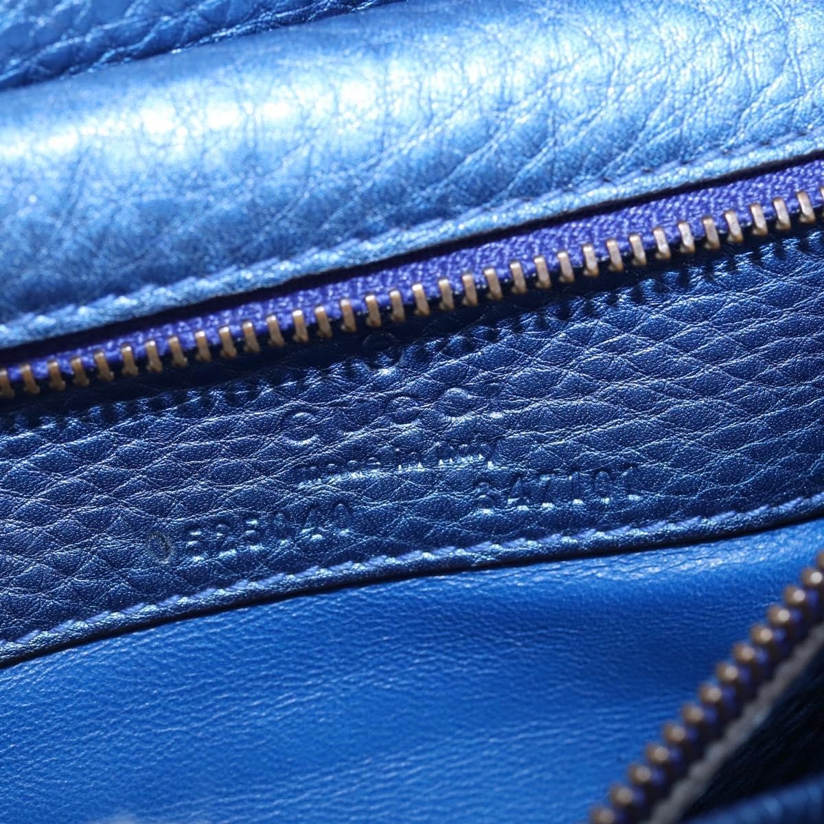 Gucci Nouveau Fringe Crossbody Bag Leather, BLUE, LEATHER, Shoulder bag