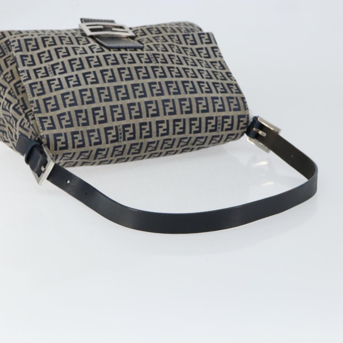 Fendi Mama Forever Bag Zucchino Canvas, NAVY, CANVAS, Tote bag
