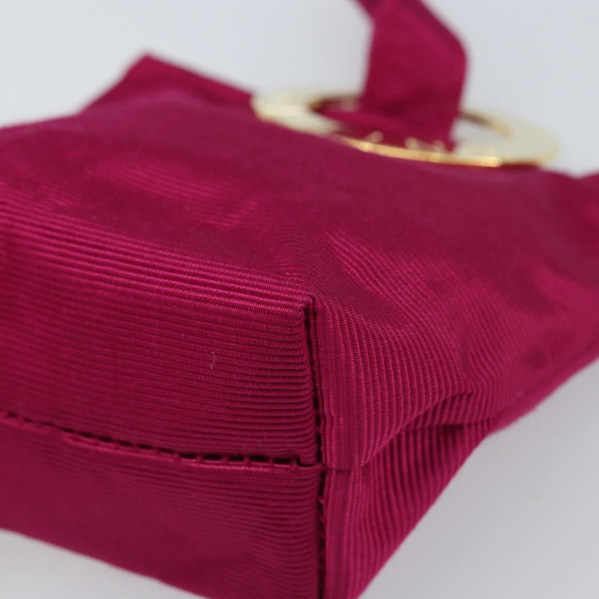 Celine Circle Logo Pouch Canvas, PINK, CANVAS, Clutche & pouche