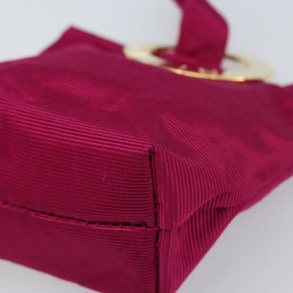 Celine Circle Logo Pouch Canvas, PINK, CANVAS, Clutche & pouche