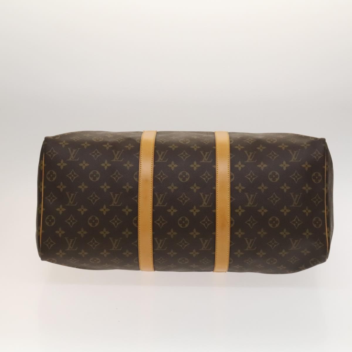 Louis Vuitton Keepall Bag Monogram Canvas, BROWN, CANVAS, Travel bag