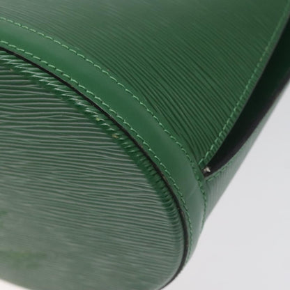 Louis Vuitton Cluny Shoulder Bag Epi Leather, GREEN, LEATHER, Shoulder bag