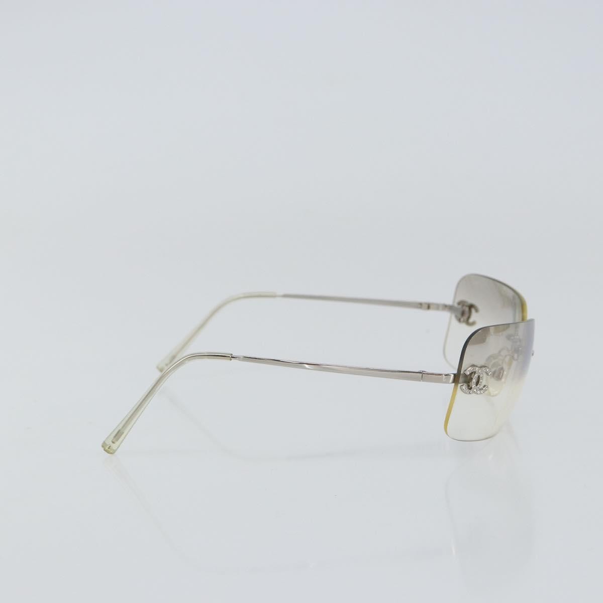Chanel Logo CC Sunglasses Metal, SILVER, METAL, Sunglasse