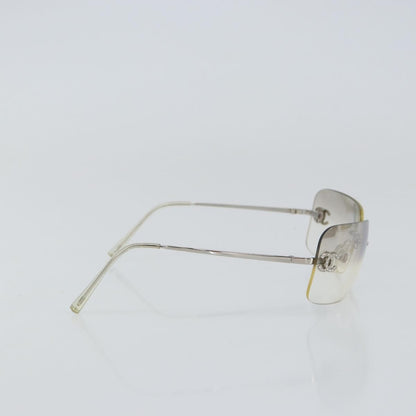 Chanel Logo CC Sunglasses Metal, SILVER, METAL, Sunglasse