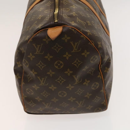 Louis Vuitton Keepall Bag Monogram Canvas, BROWN, CANVAS, Travel bag