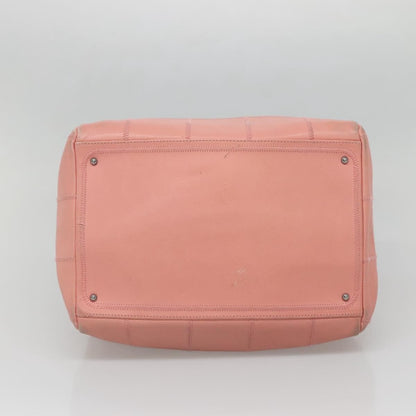 Chanel Chocolate Bar CC Bowler Bag Caviar skin, PINK, LEATHER, Handbag