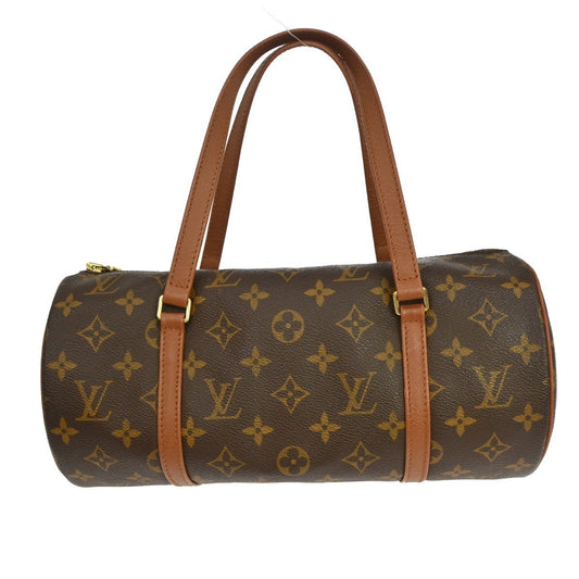 Louis Vuitton Papillon Handbag Monogram Canvas, Brown, Canvas, Handbag