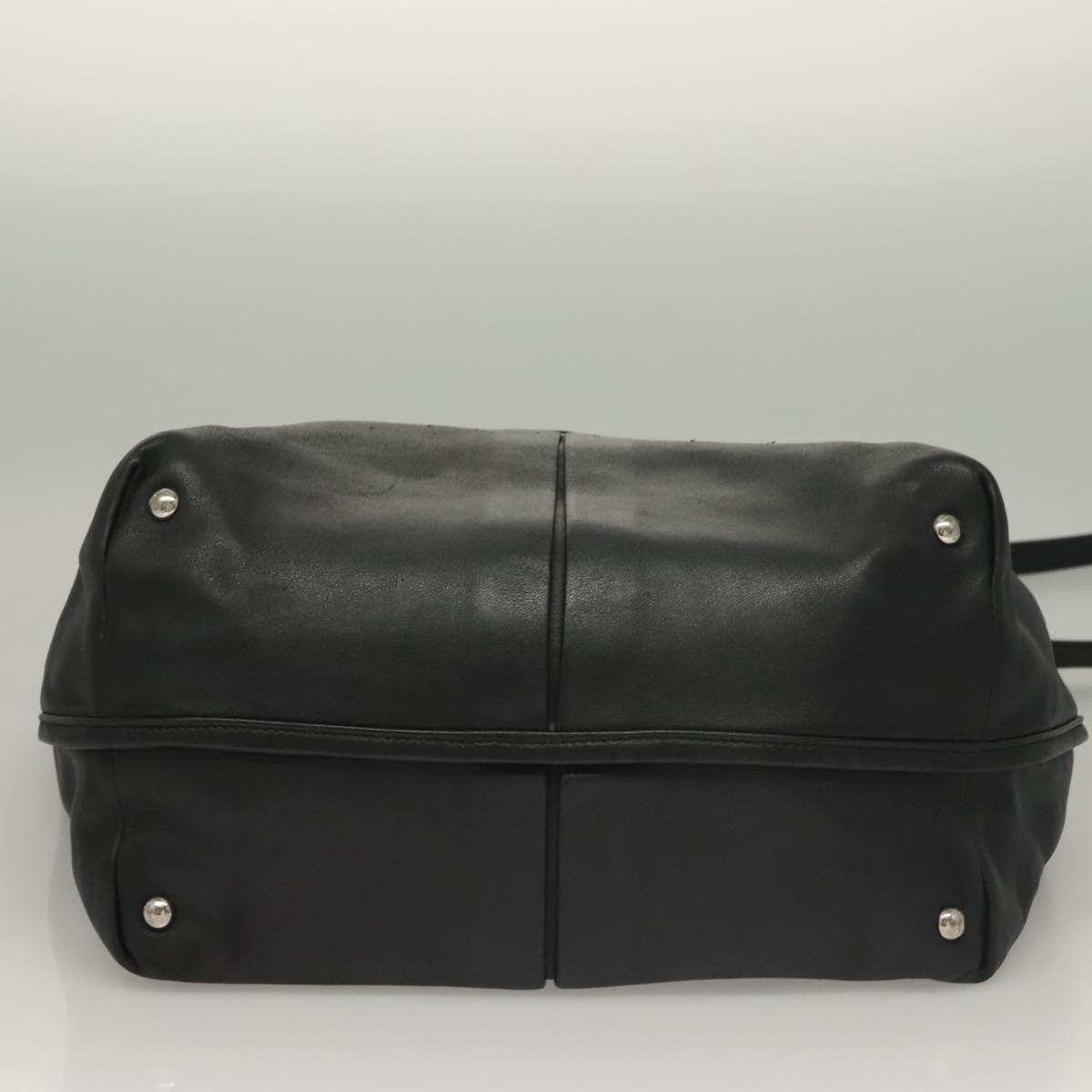 Salvatore Ferragamo Vara bow tote Leather, BLACK, LEATHER, Tote bag