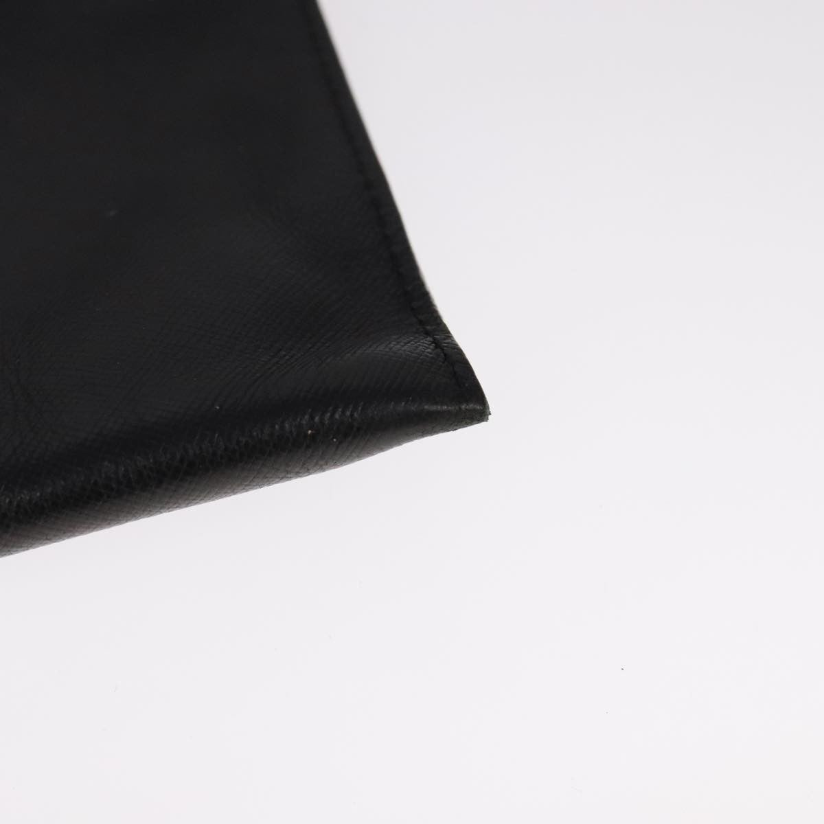 Prada Vintage Pouch Leather, BLACK, LEATHER, Clutche & pouche