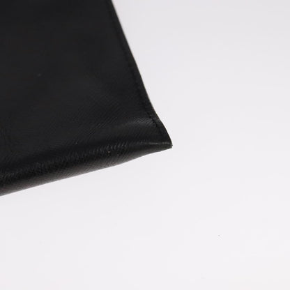Prada Vintage Pouch Leather, BLACK, LEATHER, Clutche & pouche