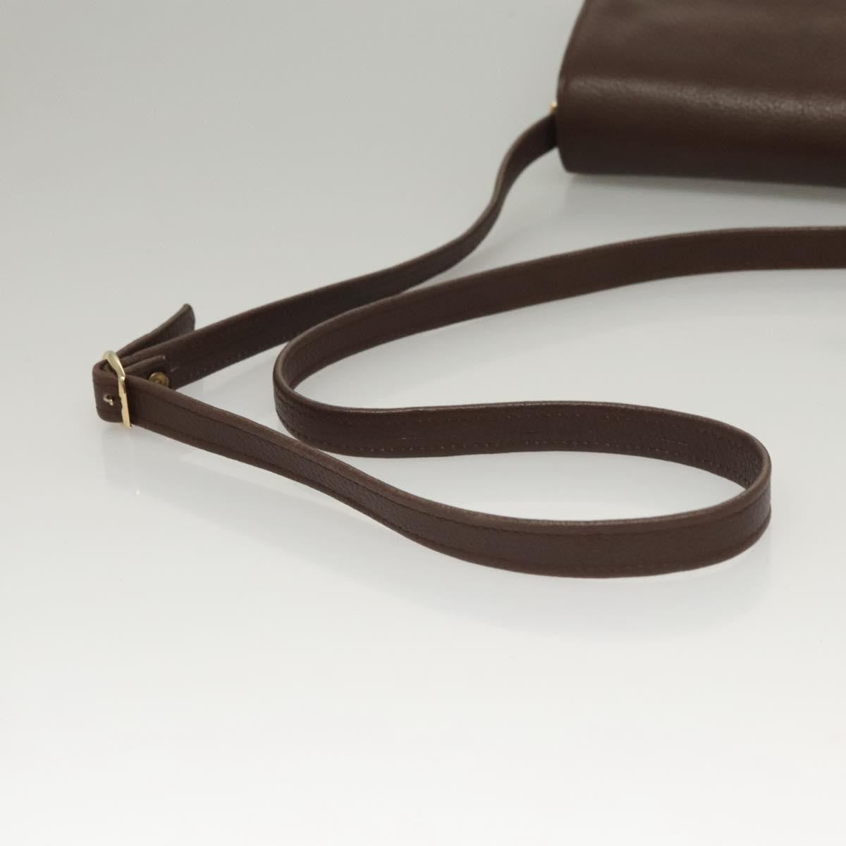 Bally Vintage Shoulder Bag Leather, Brown, Leather, Shoulder Bag