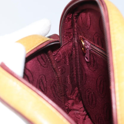 cartier Tasseled Must de Cartier Crossbody Bag Leather, YELLOW, LEATHER, Shoulder bag