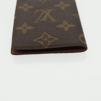 Louis Vuitton Porte Cartes Pression Card Case Monogram Canvas, BROWN, CANVAS, Card Holders