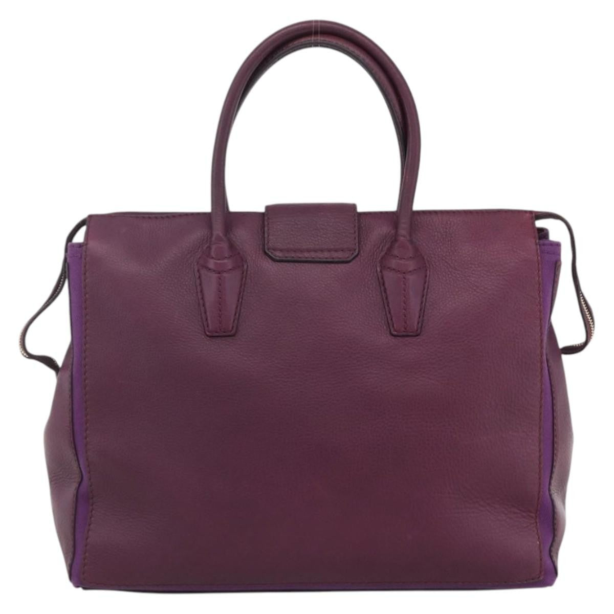 Saint Laurent Bicolor Muse Two Cabas Leather, PURPLE, LEATHER, Tote bag