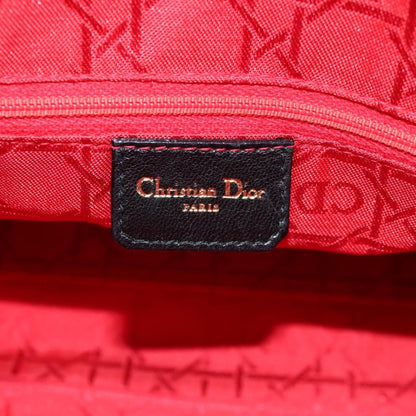 Christian Dior Vintage Lady Dior Bag Cannage Quilt Lambskin, BLACK, LEATHER, Handbag