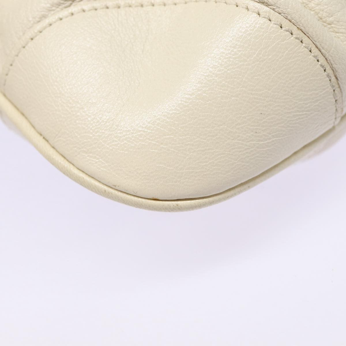 Salvatore Ferragamo Marisa Satchel Leather, WHITE, LEATHER, Handbag
