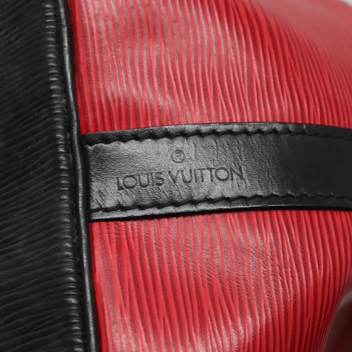 Louis Vuitton Petit Noe Handbag Two Tone Epi Leather, RED, LEATHER, Handbag