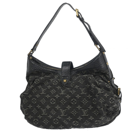Louis Vuitton XS Hobo Denim, BLACK, DENIM_JEANS, Shoulder bag