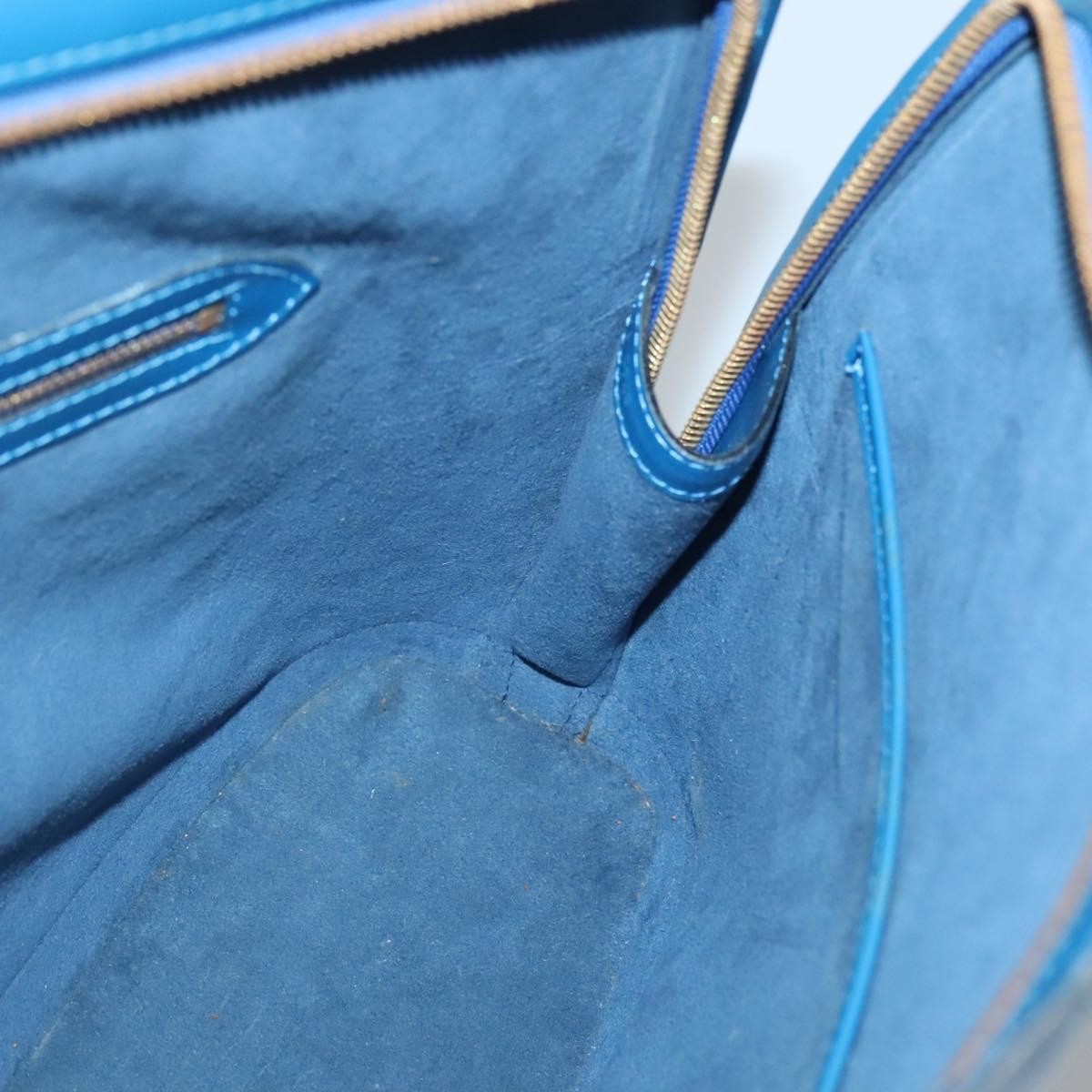 Louis Vuitton Lussac Handbag Epi Leather, BLUE, LEATHER, Shoulder bag