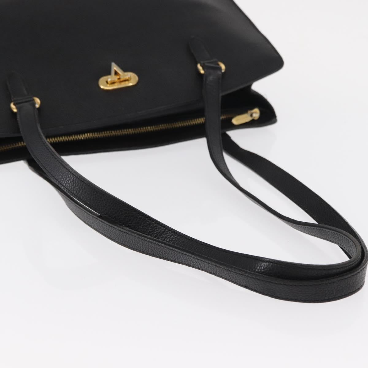 Valentino Garavani Vintage shoulder bag Leather, BLACK, LEATHER, Shoulder bag