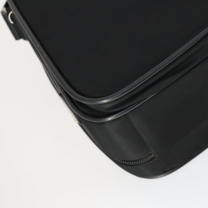 Prada Convertible Front Pocket Briefcase Tessuto with Saffiano Leather, Black, Nylon, Briefcase