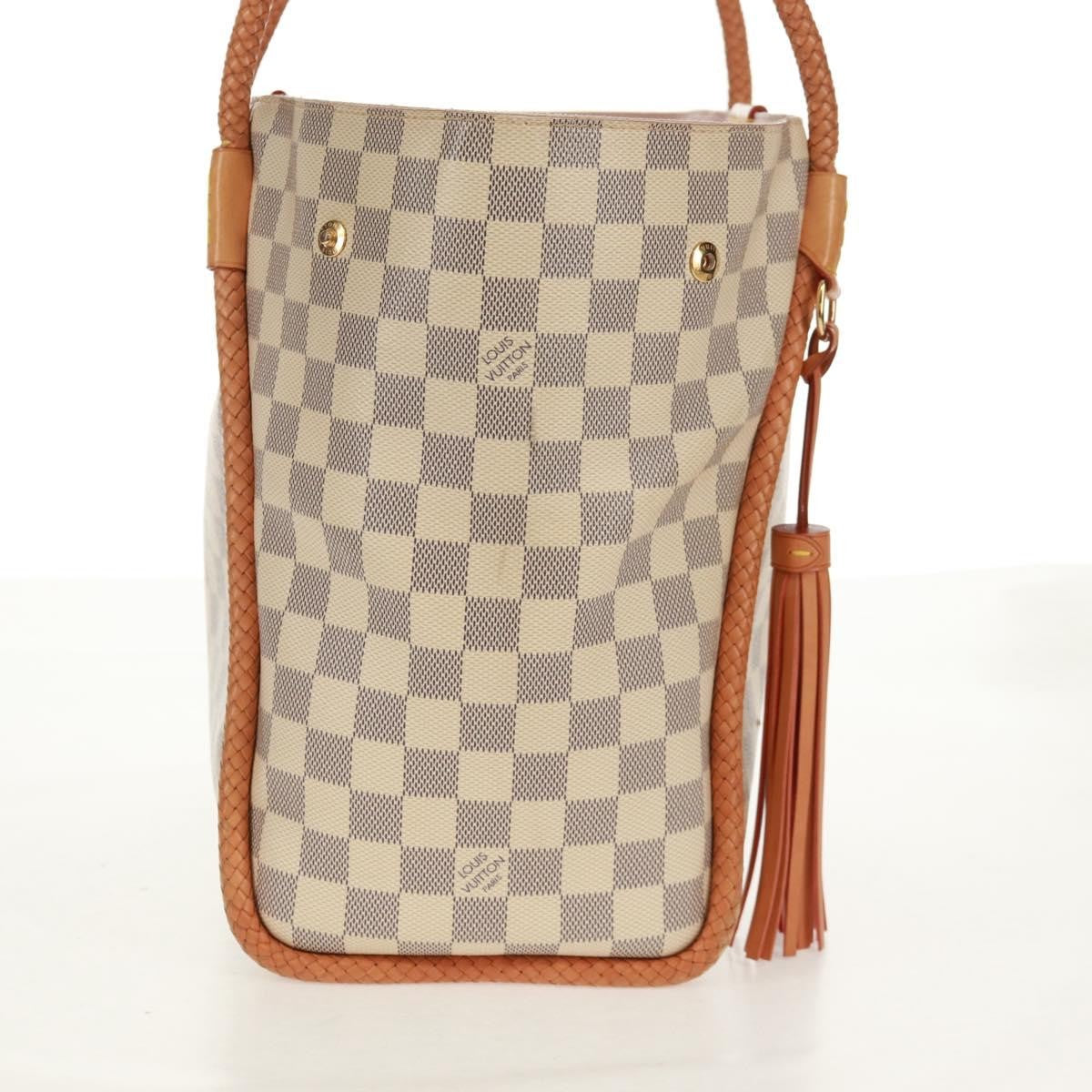 Louis Vuitton Propriano Handbag Damier, WHITE, CANVAS, Tote bag