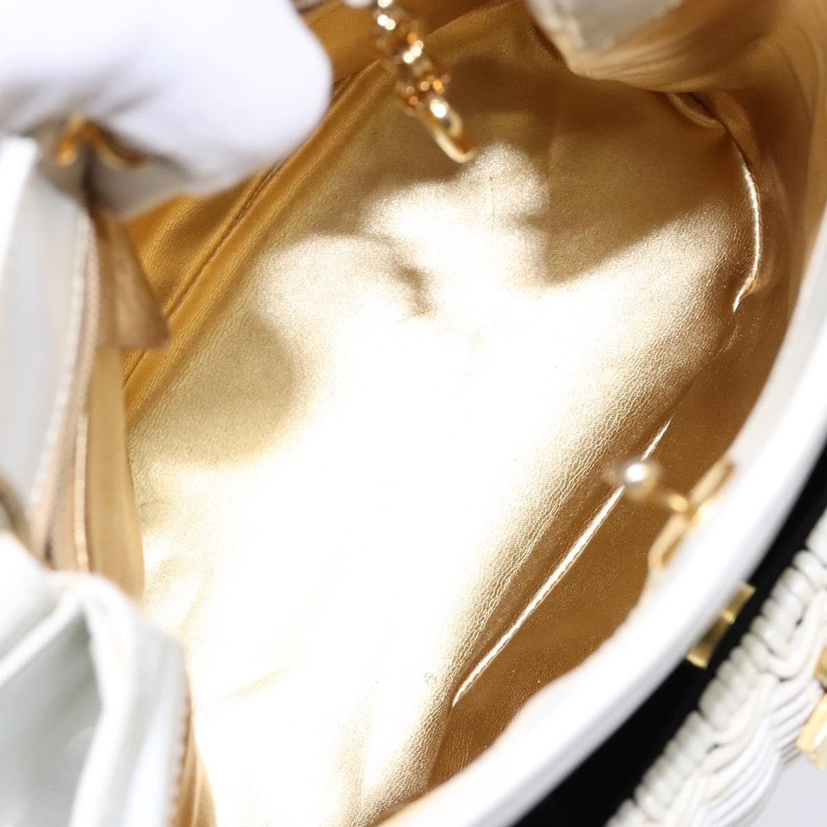 Salvatore Ferragamo Vintage Gancini Convertible Top Handle Bag Leather, WHITE, LEATHER, Handbag