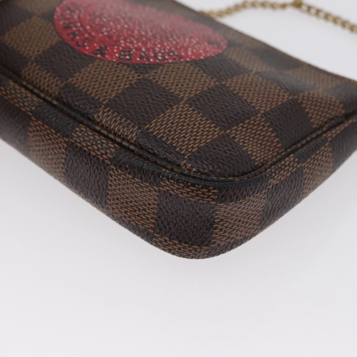 Louis Vuitton Pochette Accessoires Limited Edition Damier, BROWN, CANVAS, Clutche & pouche