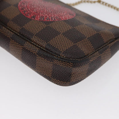 Louis Vuitton Pochette Accessoires Limited Edition Damier, BROWN, CANVAS, Clutche & pouche