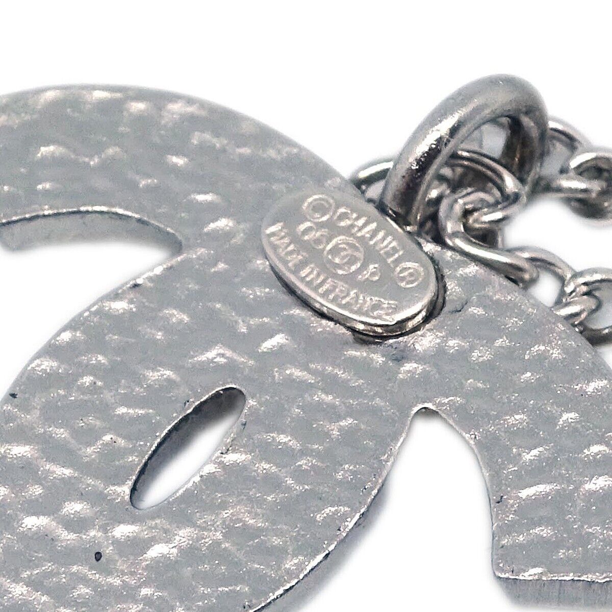 Chanel CC Pendant Necklace Metal, SILVER, SILVER_PLATED, Necklace